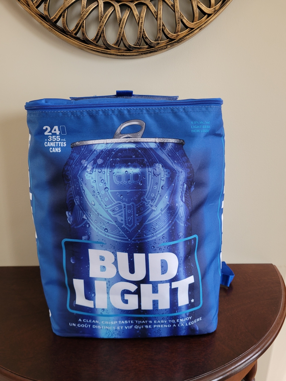 Brand New Bud Light Blue Insulated Cooler Backpack